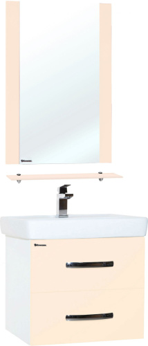 Мебель для ванной Bellezza Рокко 60 подвесная, бежевая фото 4