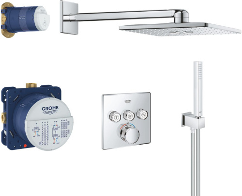 Душевой комплект Grohe Grohtherm SmartControl 34706000 С ВНУТРЕННЕЙ ЧАСТЬЮ