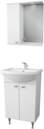 Мебель для ванной 1MarKa Story 45Н белый глянец фото 7