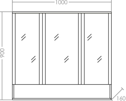 Зеркало-шкаф СанТа Вегас 100 фото 4