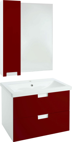 Мебель для ванной Bellezza Пегас 60 подвесная, красная фото 5