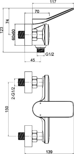 10 130 руб. Смеситель Cersanit Odra 63052 фото 7 Смеситель Cersanit Odra 63052 фото 7
