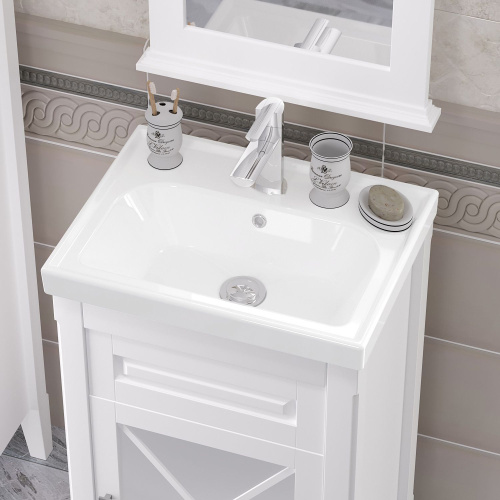 Мебель для ванной Opadiris Палермо 50 R белая матовая фото 5