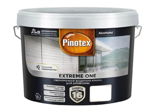 Пропитка декоративная для защиты древесины Pinotex Extreme One база BC полуматовая 2,35 л.