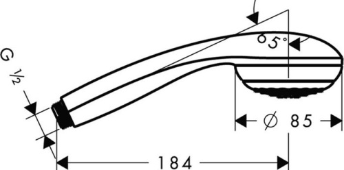 Душевая лейка Hansgrohe Crometta 85 Variojet 28562000 фото 5