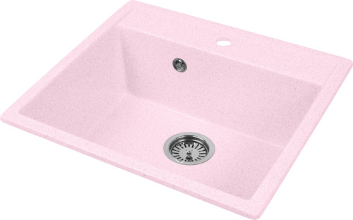 Мойка кухонная AquaGranitEx M-56 светло-розовая фото 2