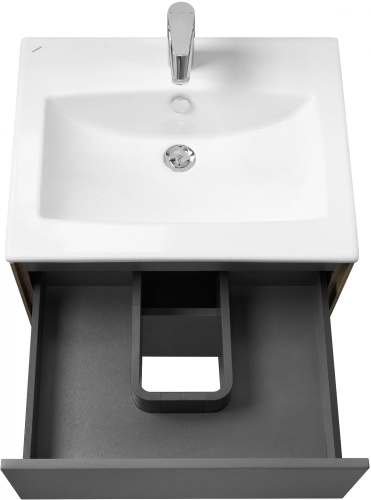 Мебель для ванной AQUATON Сохо 60 дуб веллингтон, графит софт фото 3 Мебель для ванной AQUATON Сохо 60 дуб веллингтон, графит софт фото 3