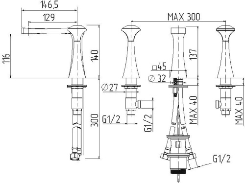 97 500 руб. Смеситель Migliore Opera 27970 для раковины фото 4 Смеситель Migliore Opera 27970 для раковины фото 4