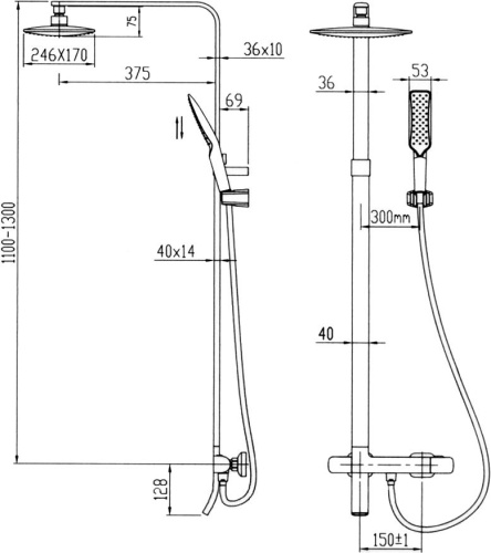 Душевая стойка Kaiser Zinger 35282 фото 7