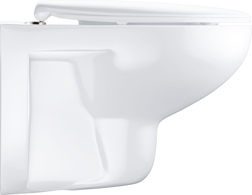 Унитаз подвесной Grohe Bau Ceramic 39351000 безободковый, альпин-белый фото 3