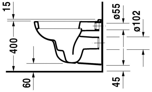 Унитаз подвесной Duravit D-Code 25350900002 фото 7