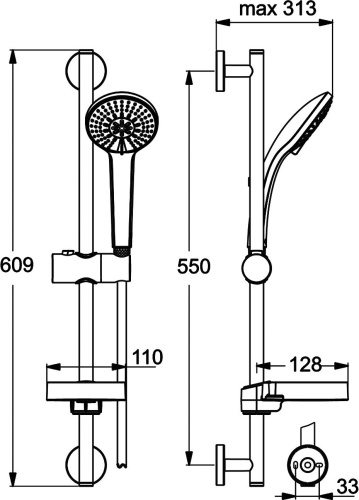 Душевой гарнитур Ideal Standard IdealRain B9415AA фото 4