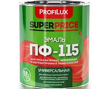 Эмаль ПФ-115 универсальная алкидная Profilux Superprice глянцевая серая 20 кг.