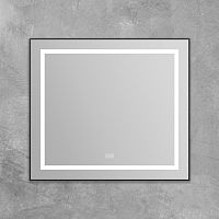 Зеркало BelBagno Kraft SPC-KRAFT-885-785-TCH-WARM-NERO черное, с подогревом