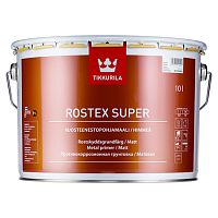 TIKKURILA ROSTEX SUPER грунтовка для металла противокоррозийная, матовая, светло серый (10л)