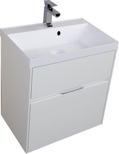 Мебель для ванной Aquanet Латина 60 2 ящика белая фото 5