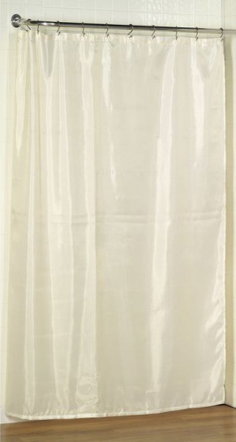 Штора для ванной Carnation Home Fashions Extra Long Liner Ivory защитная фото 2