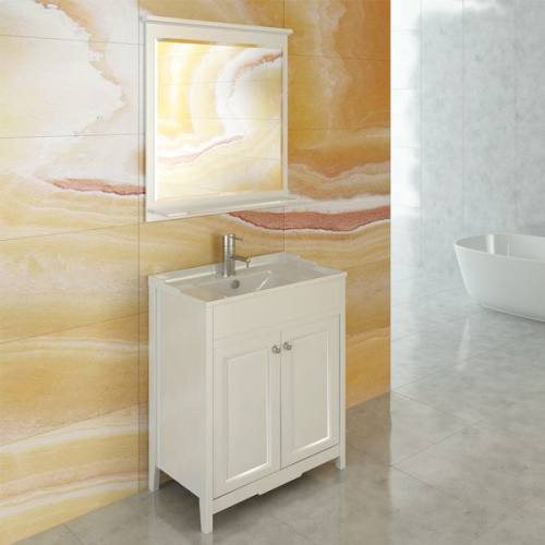 Мебель для ванной Comforty Тбилиси 70 белый глянец фото 2