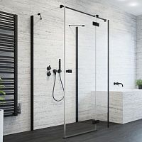 Душевой уголок Radaway Essenza New Black KDJ+S 100х75 R