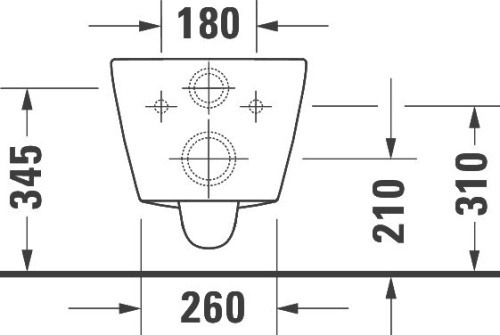 Унитаз подвесной Duravit D-Neo 2577090000, безободковый фото 10