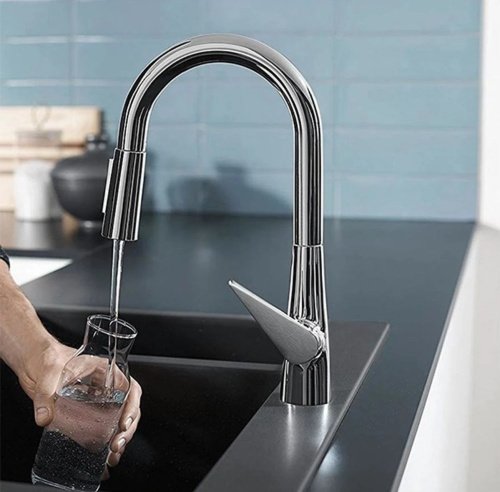 Смеситель Hansgrohe Talis M51 73851000 для кухонной мойки, хром фото 10