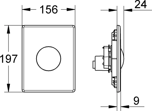 Кнопка смыва Grohe Skate 38573SH0 белая фото 5