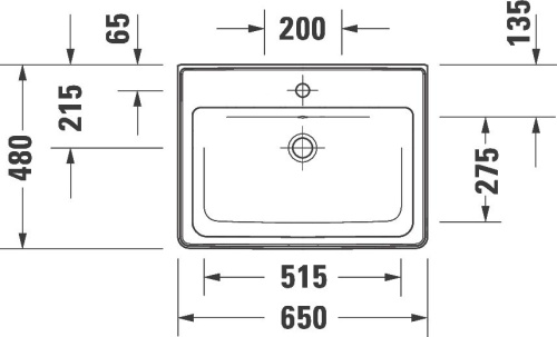 Раковина Duravit D-Neo 2367650000 фото 4