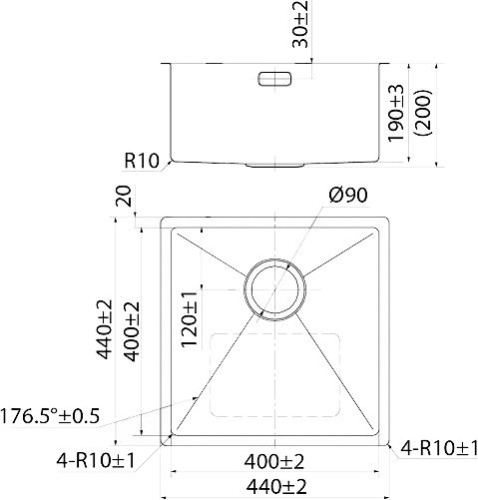 Мойка кухонная IDDIS Edifice EDI44S0i77 фото 3