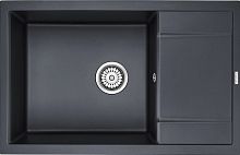 Комплект Paulmark PM317850-BLM черный металлик + Смеситель Paulmark Essen Es213011-418 для кухонной мойки, черный металлик