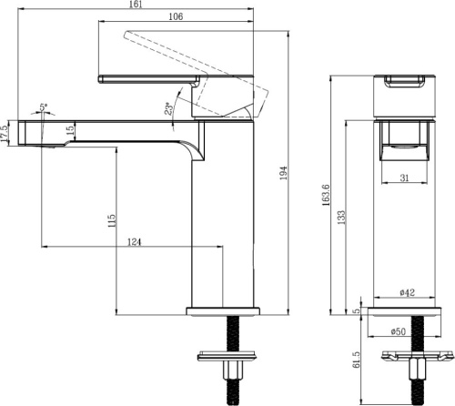 Душевой комплект Villeroy & Boch TVS1086000261 + TVW10300400061 + TVT10300200061 фото 7