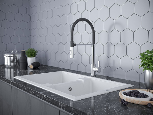 Смеситель Paulmark Halt Ha214021-CR для кухонной мойки, хром фото 3