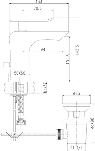 Душевой комплект Lemark Contest LM5814CW + LM5806CW фото 5