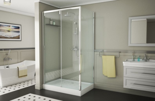 Душевой уголок Bravat Slimline 120х80х195 фото 6