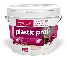 Краска Bayramix Plastik Profi акриловая, пластичная, матовая для помещений с нормальной эксплуатационной нагрузкой