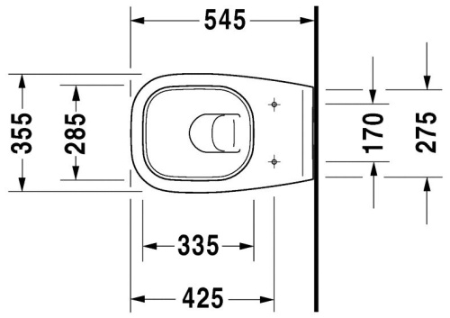 Унитаз подвесной Duravit D-Code 25350900002 фото 7
