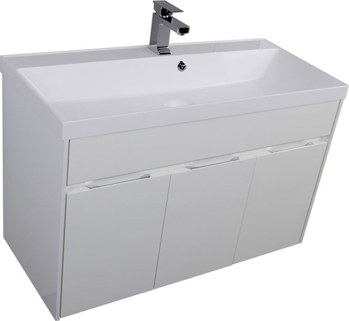 Мебель для ванной Aquanet Латина 100 белая фото 4