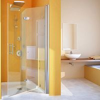 Душевая дверь в нишу GuteWetter Lux Door GK-102A правая 90 см стекло бесцветное, профиль хром