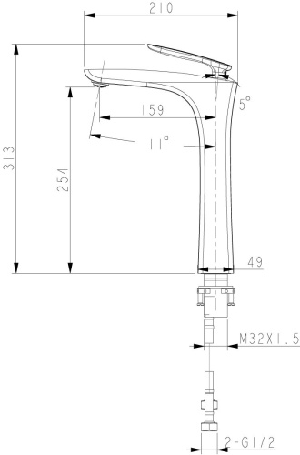 Смеситель Lemark Bellario LM6809C для раковины фото 2