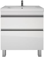 Тумба с раковиной Dreja Grace Plus 60 с опорами, белый глянец