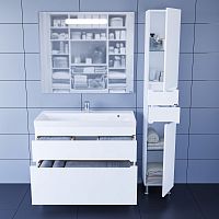 Мебель для ванной СанТа Лондон (Classic) 100 напольная, 2 ящика