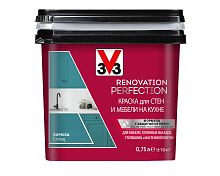 Краска для стен и мебели на кухне V33 RENOVATION PERFECTION 0,75 л Бирюза