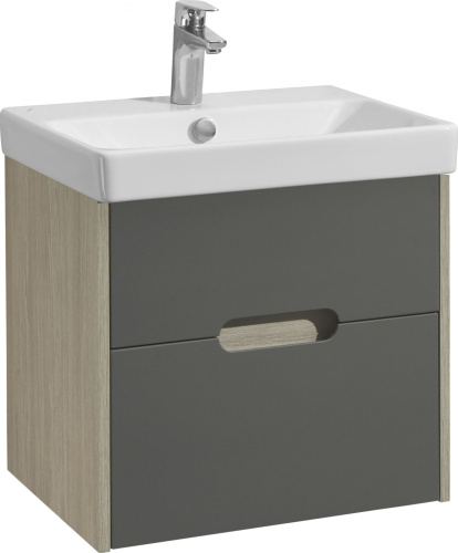 Мебель для ванной AQUATON Оливия 55 грей/дуб ойстер фото 11