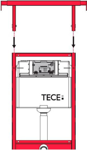 Комплект крепления для инсталляций TECE TECEprofil 9 380 013 для монтажа к стенам фото 2