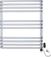 Полотенцесушитель электрический Luxrad Salto Invest 063679 60х53 R, белый, терморегулятор selmo smart programm с пультом