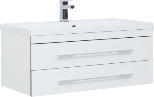 Мебель для ванной Aquanet Верона 100 подвесная белая фото 2