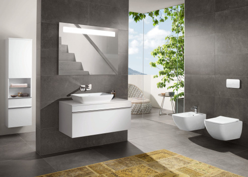 Унитаз подвесной Villeroy & Boch Venticello 4611RSR1 безободковый, Ceramicplus фото 2