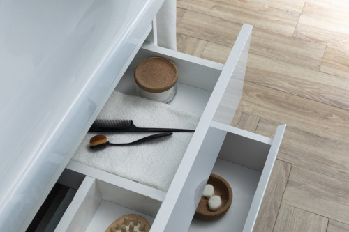 Мебель для ванной Aquanet Rosso 80 белая, дуб рошелье фото 22