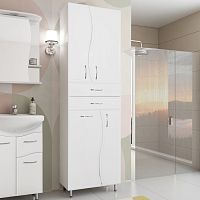 Шкаф-пенал Style Line Эко Волна 60 бельевой корзиной