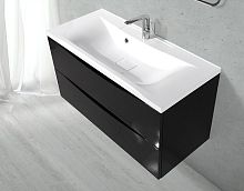 Тумба с раковиной BelBagno Marino 120 nero lucido