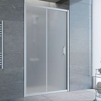 Душевая дверь в нишу Vegas Glass ZP 100 07 10 профиль матовый хром, стекло сатин